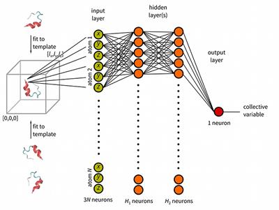 Anncolvar: Approximation of Complex Collective Variables by Artificial Neural Networks for Analysis and Biasing of Molecular Simulations